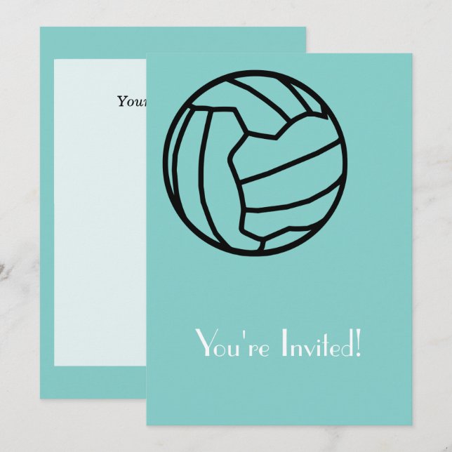 Invitation À Thème De Ball De Netball (Devant / Derrière)