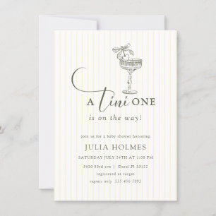 Invitation a Tini One Moderne Baby shower élégant