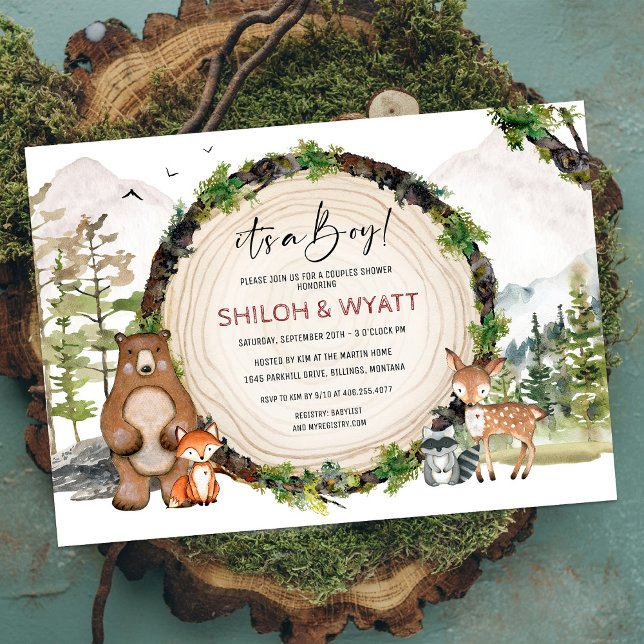 Invitation à tout événement Animaux de la forêt (Créateur téléchargé)