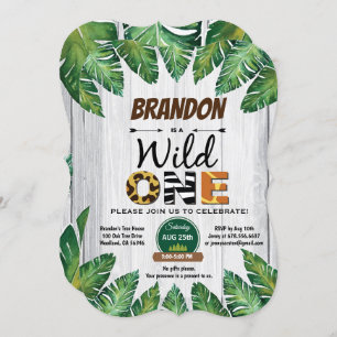 Invitation à un anniversaire sauvage. Le thème de 