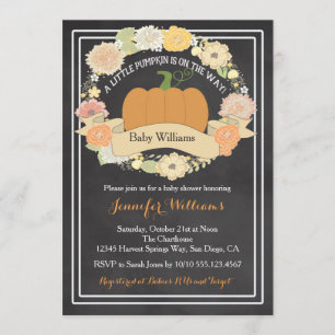 Invitation à un Baby shower neutre pour les Citrou