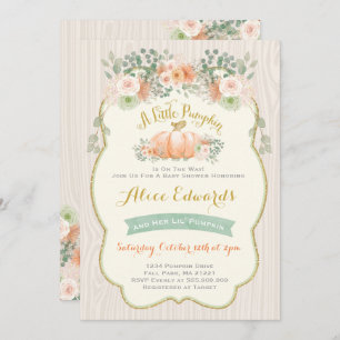 Invitation à un Baby shower neutre pour les Citrou