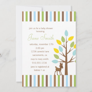 Invitation à un Baby shower neutre pour les femmes