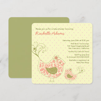Invitation à un Baby shower pour maman et bébé Tou