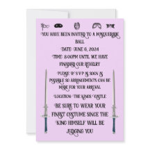 Invitation à un bal masqué