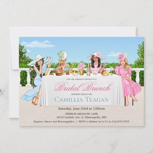 Invitation à un brunch de mariage (Devant)