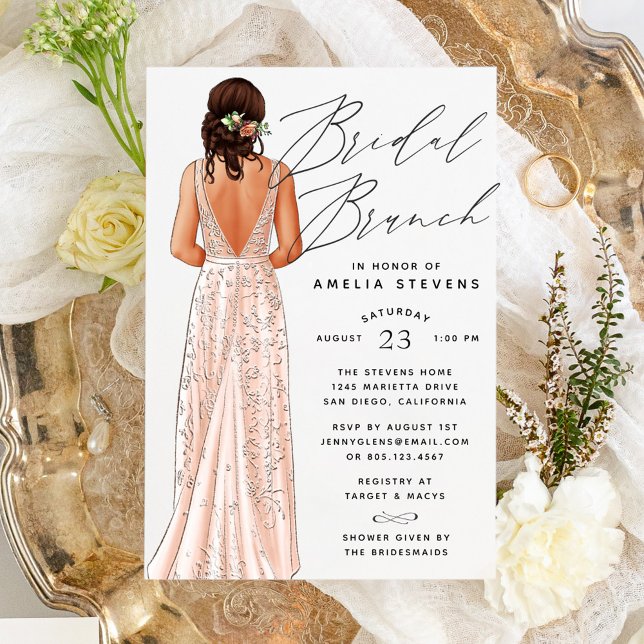 Invitation à un brunch nuptial élégant (Créateur téléchargé)