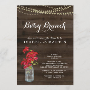 Invitation à un brunch pour bébés de Noël - Poinse