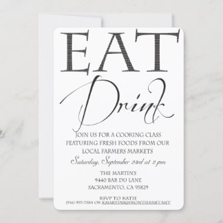 Invitation à un cours de cuisine / démonstration