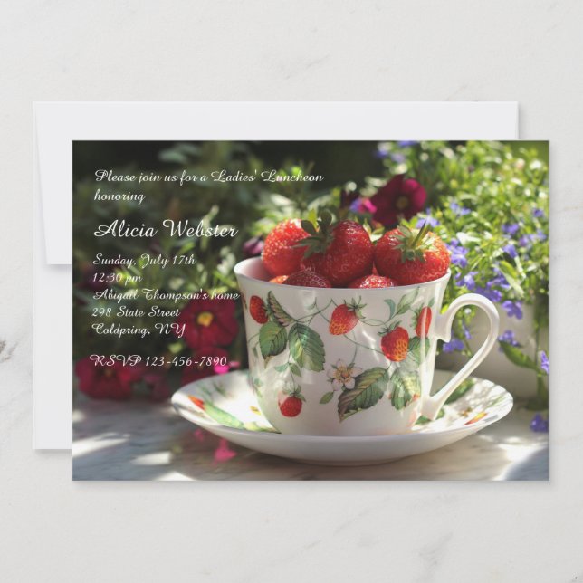 Invitation à un déjeuner aux fraises (Devant)