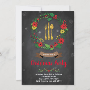 Invitation à un dîner de Noël