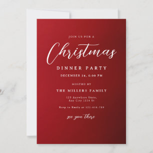Invitation à un dîner de Noël, Minimaliste