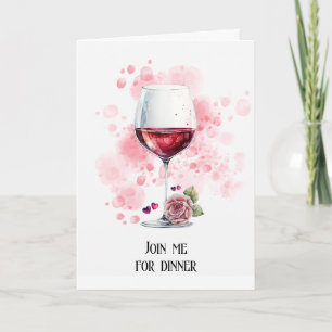 Invitation à un dîner romantique pour deux