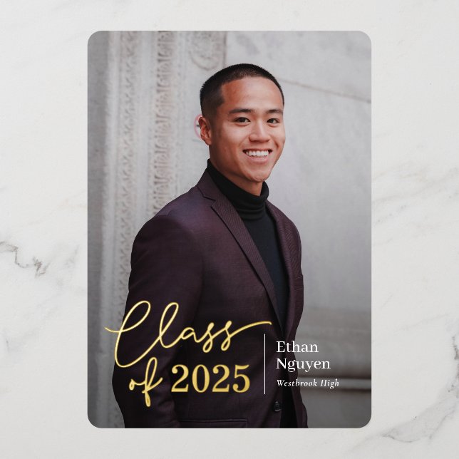 Invitation à un diplôme de fin d'études tout simpl (Recto)