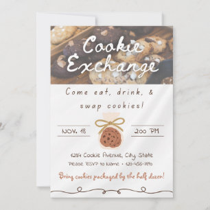 Invitation à un échange de biscuits