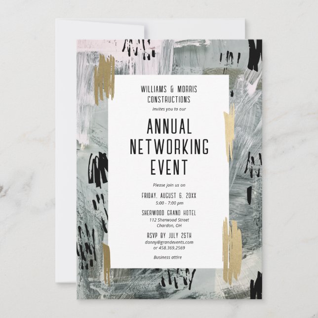 Invitation à un événement de networking d'entrepri (Devant)