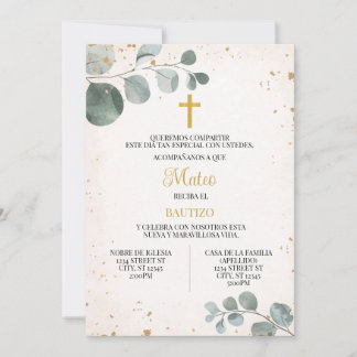 INVITATION À UN ÉVÉNEMENT RELIGIEUX D'ENFANT
