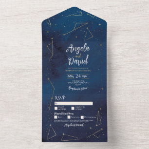 Invitation à un mariage avec l'étoile de la Marine