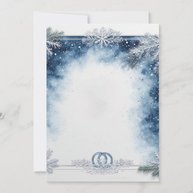 Invitation à un mariage d'hiver (Devant)