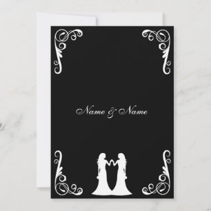 Invitation à un mariage gay et lesbien