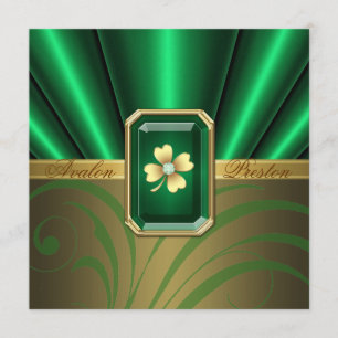 Invitation à un mariage pour la Saint Patrick de l