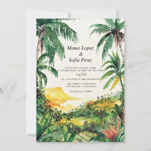 Invitation à un mariage tropical à Bali