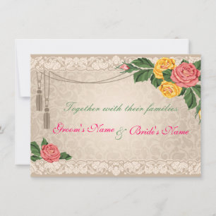 Invitation à un mariage vintage