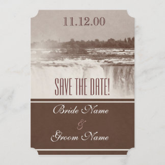 Invitation à un mariage vintage à Niagara Falls