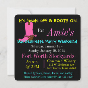 INVITATION À UN WEEK-END DE FÊTE DE FIANÇAILLES