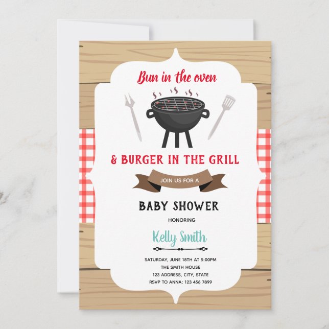 Invitation à une baby shower (Devant)