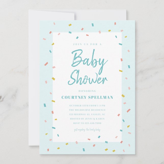 Invitation à une baby shower (Devant)