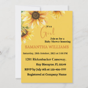 Invitation à une baby shower