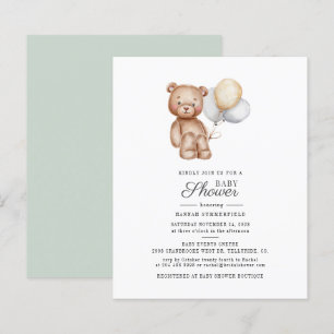 Invitation à une Baby Shower avec le Script Budget