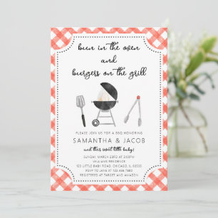 Invitation à une Baby Shower Backyard BBQ