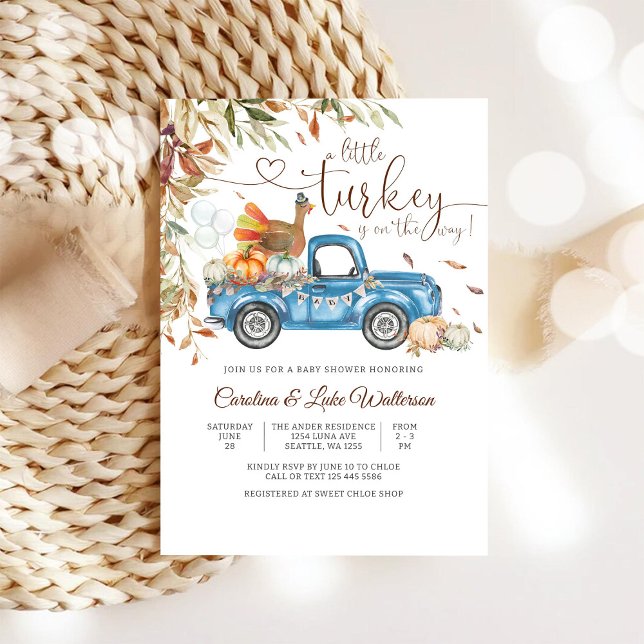 Invitation à une Baby Shower d'Automne sur le thèm (Créateur téléchargé)