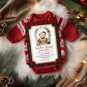 Invitation à une Baby Shower de Noël avec le Père