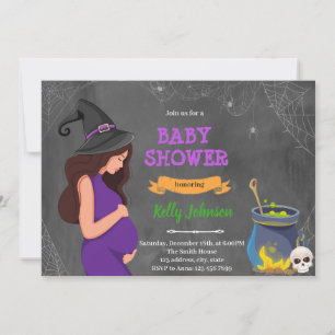 Invitation à une baby shower Halloween