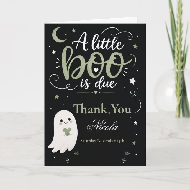 Invitation à une baby shower Halloween (Devant)
