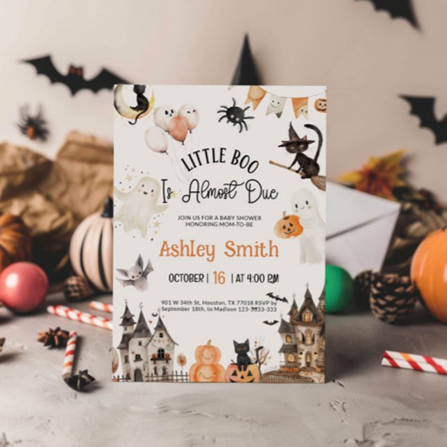 Invitation à une baby shower Halloween (Créateur téléchargé)