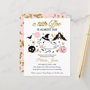 Invitation à une Baby Shower Halloween sur le thèm