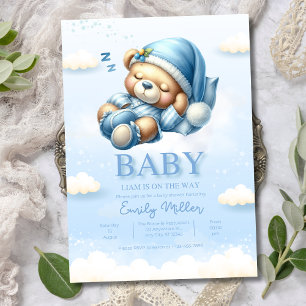 Invitation à une Baby Shower Ours en Peluche, Baby