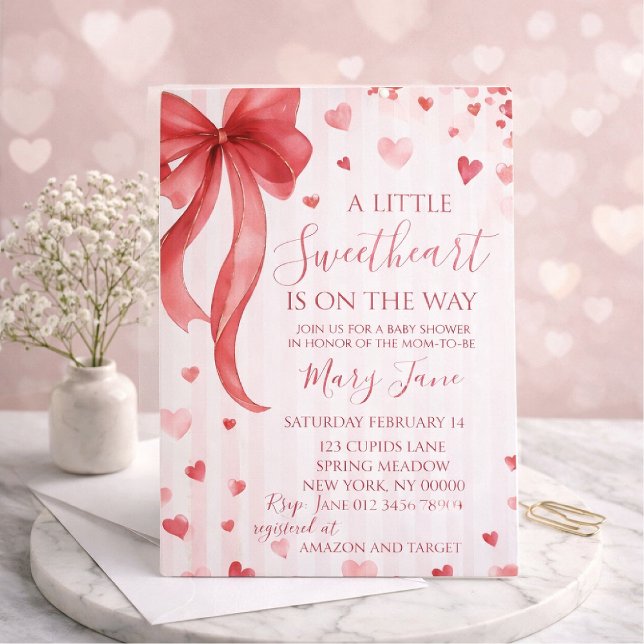 Invitation à une baby shower "Petit Chéri", Saint- (Créateur téléchargé)