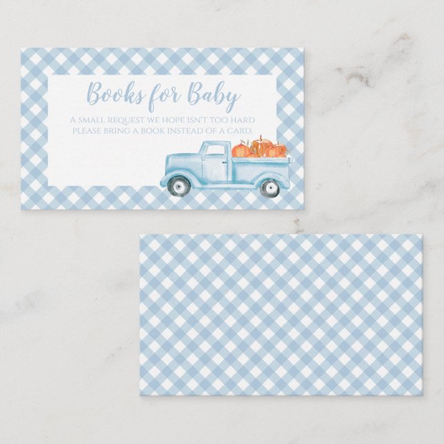 Invitation à une baby shower pour bébé citrouille  (Devant / Derrière)