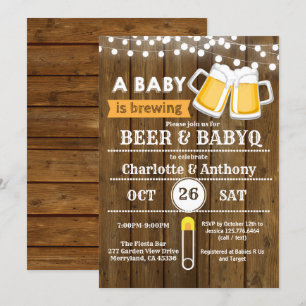 Invitation à une baby shower pour couple neutre ge