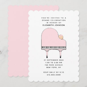 Invitation à une baby shower pour fille