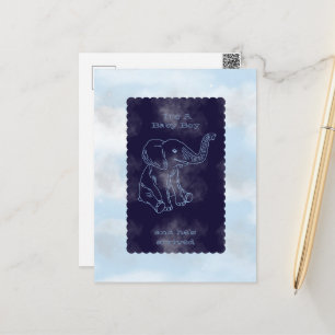Invitation à une baby shower pour garçon