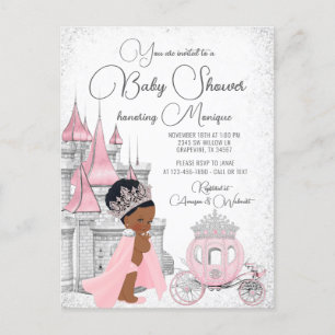 Invitation à une baby shower pour une princesse no