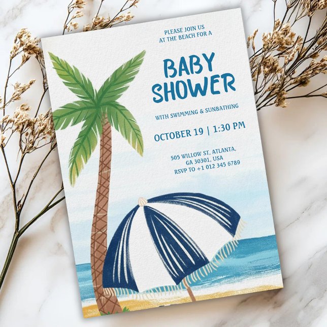 Invitation à une baby shower sur le thème de la pl (Créateur téléchargé)