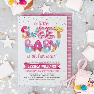 Invitation à une Baby Shower "Sweet Candyland Spri