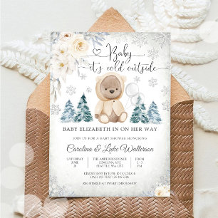 Invitation à une Baby Shower Thème Ours en Peluche